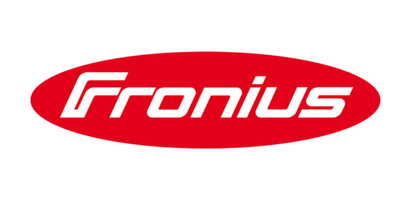 Logo Fronius: impianti fotovoltaici intelligenti con accumulo di batteria per la casa.