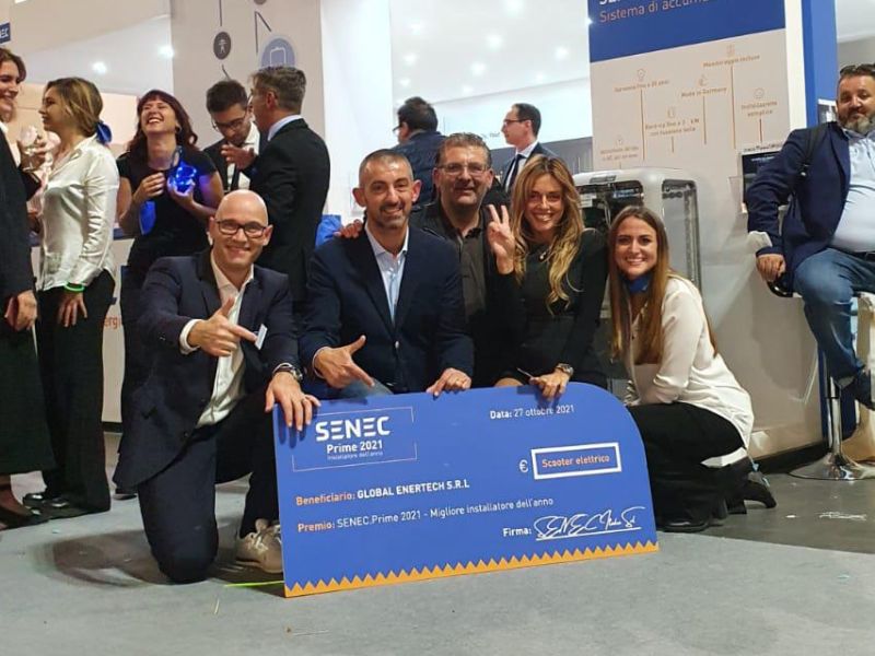 premio migliori installatori accumulo Senec per Global Enertech