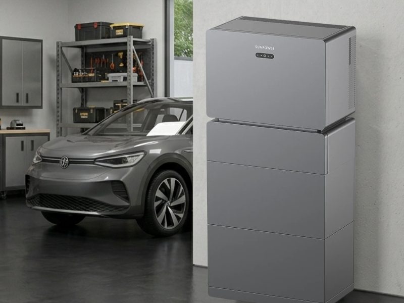 Sistema di accumulo a batterie modulari in colonna SunPower
